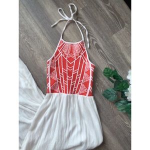 {NWOT} Jealous Tomato | Orange & White Dress, XS